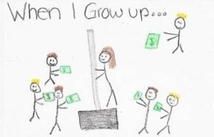 I don't think I ever wanted to be a stripper when I was little....